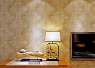 Σύγχρονη Washable βινυλίου ταπετσαρία ύφους, βινυλίου καλύμματα τοίχων με το χρυσό σχέδιο φύλλων