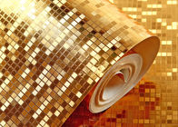 Αδιάβροχη ταπετσαρία ντεκόρ πολυτέλειας με το χρυσό υλικό φύλλων αλουμινίου, πιστοποιητικό CE ISO