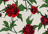 Κόκκινη μη υφαμένη εκλεκτής ποιότητας Floral ταπετσαρία ύφους για τη διακόσμηση δωματίων, Eco - φιλικό