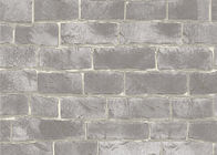 Κινεζικό σιτάρι αποτυπωμένο σε ανάγλυφο σχέδιο Wallcovering, υλικό τούβλου ύφους φιλικό προς το περιβάλλον τρισδιάστατο PVC