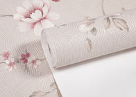 Eco - φιλική ανοικτό ροζ Floral ταπετσαρία χώρας, τοποθετώντας στο κρεβάτι καλύμματα τοίχων δωματίων βινυλίου