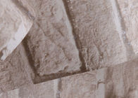 Μετακινούμενη κινεζική ταπετσαρία επίδρασης τούβλου ύφους τρισδιάστατη με το άσπρο γκρίζο χρώμα, πρότυπα CSA