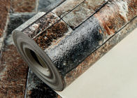 Φιλική τρισδιάστατη ταπετσαρία επίδρασης τούβλου Eco, αδιάβροχη βινυλίου κάλυψη τοίχων ελαφριά
